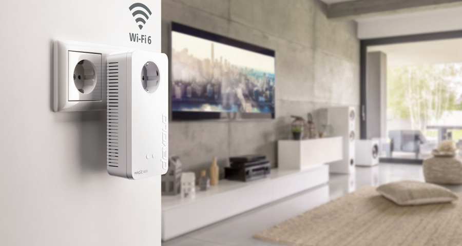 Wereldprimeur: devolo combineert WiFi 6 en Powerline-communicatie Wereldprimeur: devolo combineert WiFi 6 en Powerline-communicatie